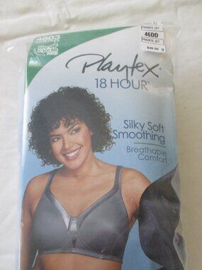 NWT - Playtex 18 hour Gray bra - sz 46DD - #4803 - Wirefree